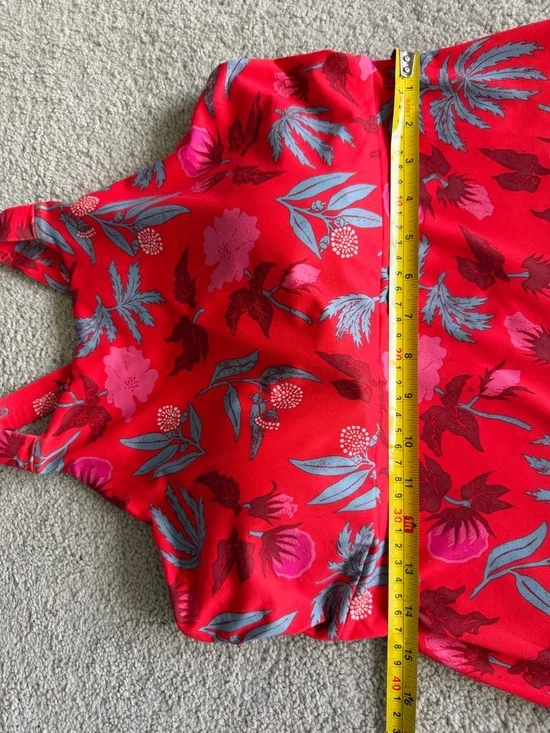 Patagonia Magnolia Spring Dress Womens Medium Red Floral Athleisure Built In Bra - Picture 12 of 12